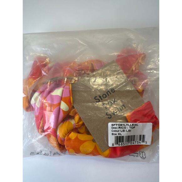 Stone Fox Swim Size XL Rico bikini Top Lei Lei Color Beach Cruise Resort - Picture 6 of 7